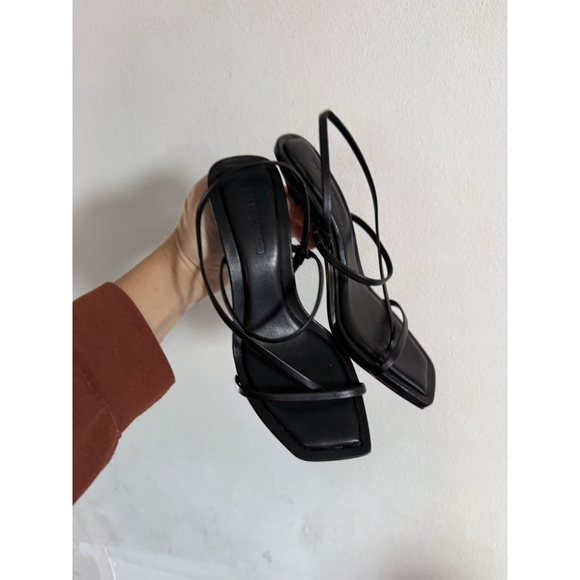 Steve Madden Womens Locke Strappy Square Toe Sandal Heel, Size 5M - Picture 3 of 6